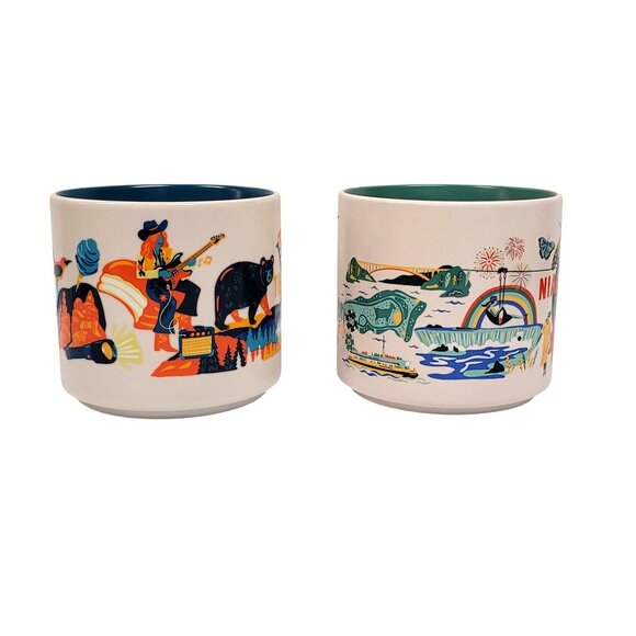 Starbucks Discovery Series Lot 2 Tennessee 2024 Niagara Falls 2024 Mugs 14 oz - Picture 2 of 7